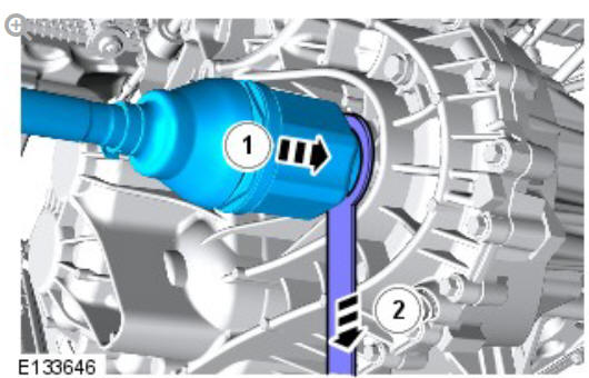 Front drive halfshafts front left halfshaft (G1794494) - Installation