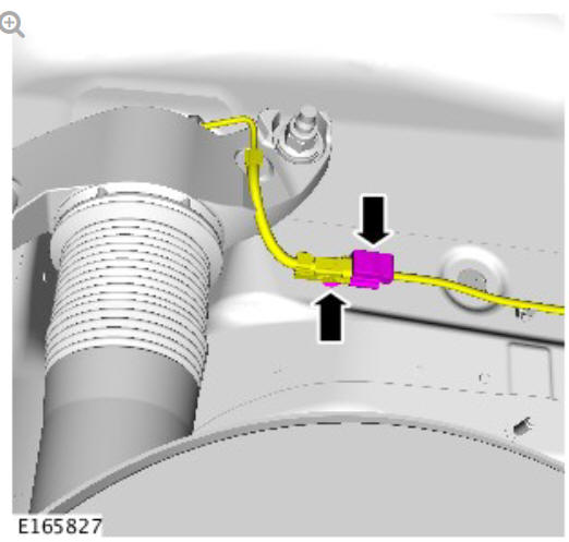 Rear suspension rear shock absorber (G1774678) Removal and installation