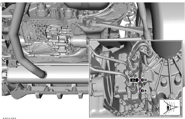 Rear drive axle_differential - vehicles with- active driveline differential case (G1781298) - Removal