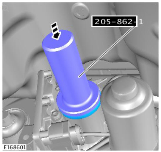 Rear drive axle_differential - Vehicles without- Active driveline active on-demand coupling drive pinion seal (G1775373) removal and installation
