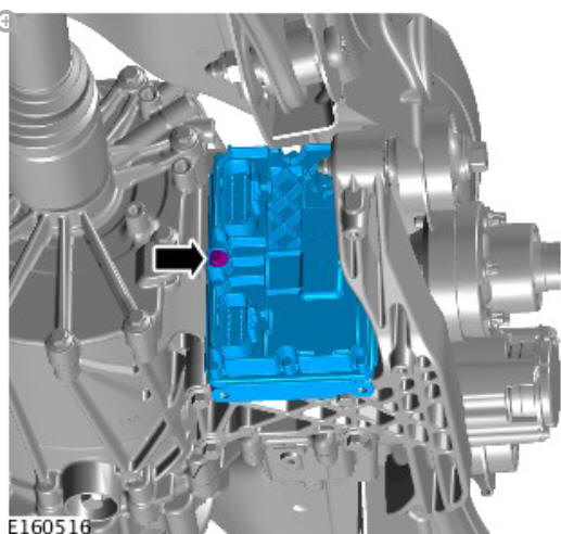 Rear drive axle_differential - vehicles with- active driveline differential control module (G1781294) removal and installation