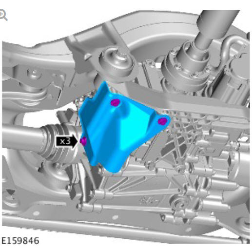 Rear drive axle_differential - Vehicles with- Active driveline drive pinion flange (G1781296) - Installation