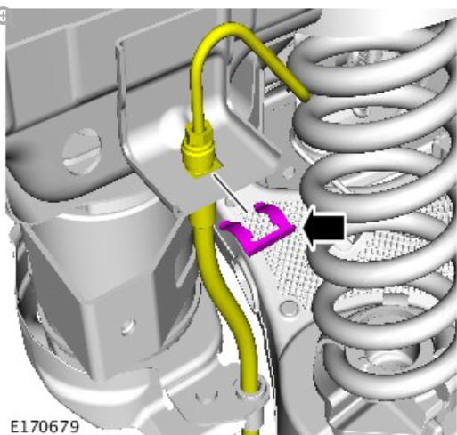 Rear disc brake brake caliper (G1785110) - Removal