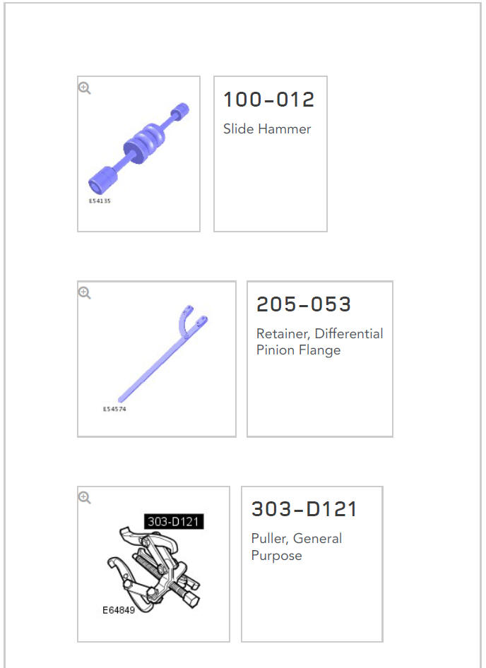 Rear drive axle_differential - vehicles with- active driveline drive pinion seal (G1781297) - Removal