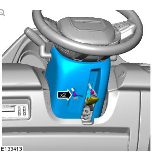 Steering column steering column (G1816641) Removal and installation