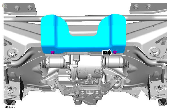 Rear suspension rear stabilizer bar (G1779703) Removal and installation