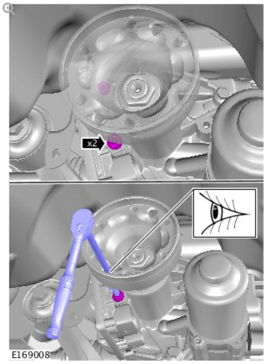 Rear drive axle_differential - Vehicles without- Active driveline active on-demand coupling module (G1775371) Removal and installation