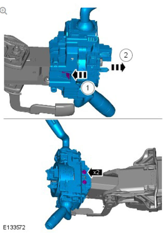 Steering column steering column (G1816641) Removal and installation