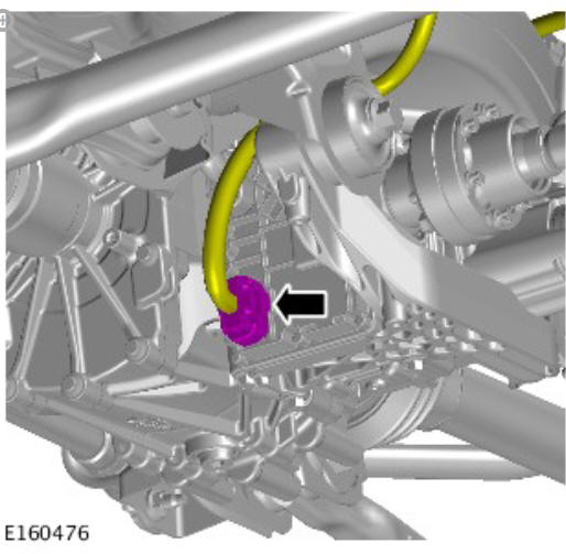 Rear drive axle_differential - vehicles with- active driveline drive pinion seal (G1781297) - Removal