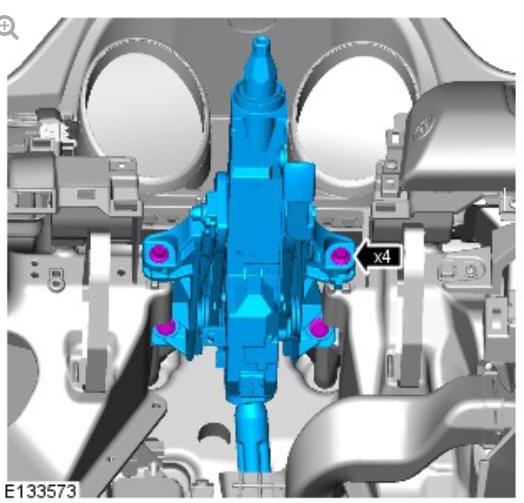 Steering column steering column (G1816641) Removal and installation