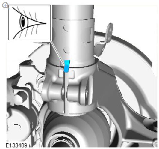 Front suspension shock absorber and spring assembly (G1779643) - Removal 