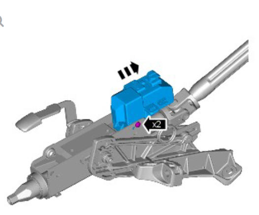 Steering column steering column (G1816641) Removal and installation