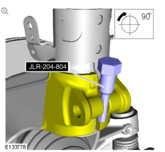 Front suspension shock absorber and spring assembly (G1779643) - Removal 