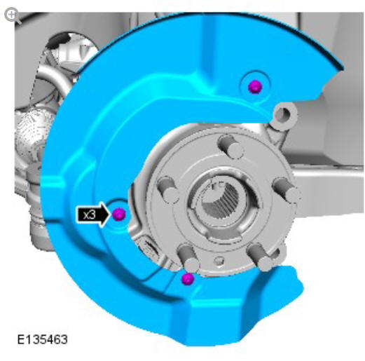 Front suspension wheel knuckle (G1778608) - Removal