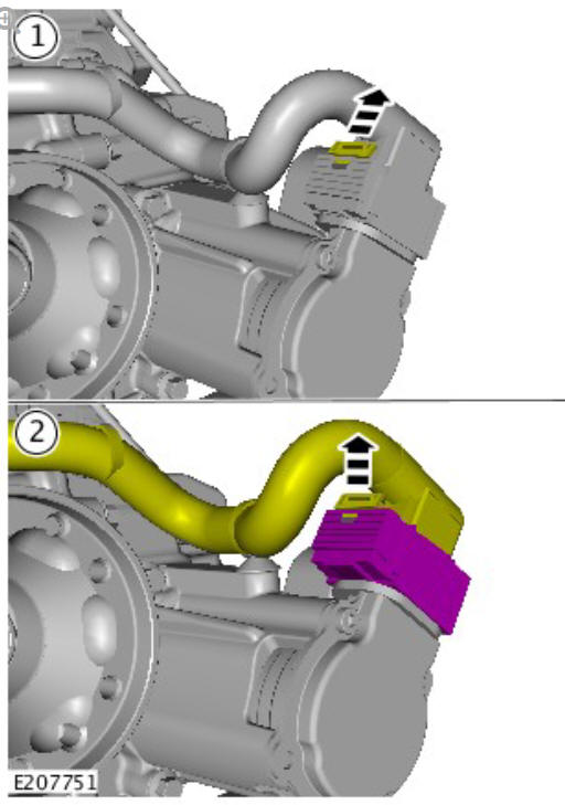 Rear drive axle_differential - vehicles with- active driveline differential case (G1781298) - Removal