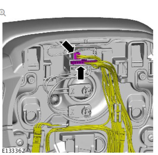 Steering column steering wheel (G1775242) removal and installation
