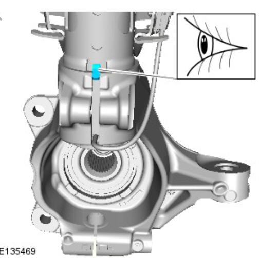 Front suspension shock absorber and spring assembly (G1779643) - Removal 