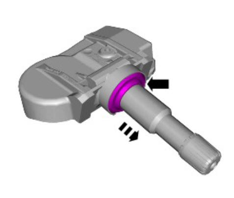 Wheels and tires - tire pressure sensor (G2160695) Removal and installation