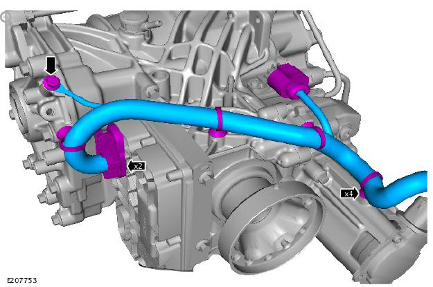 Rear drive axle_differential - vehicles with- active driveline differential case (G1781298) - Removal