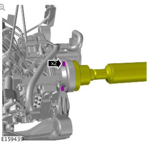 Rear drive axle_differential - vehicles with- active driveline drive pinion seal (G1781297) - Removal