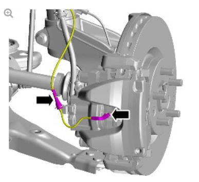 Front disc brake brake caliper (G1785105) removal and installation