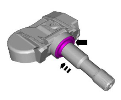 Wheels and tires - tire pressure sensor (G2160695) Removal and installation