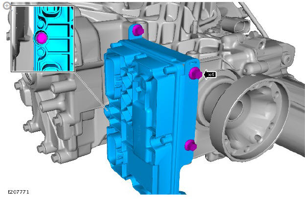 Rear drive axle_differential - vehicles with- active driveline differential case (G1781298) - Removal