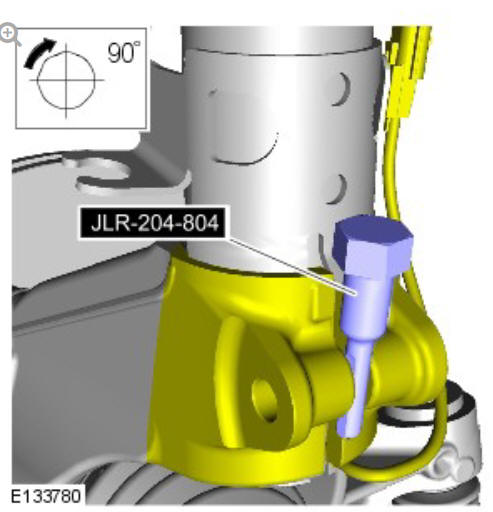 Front suspension shock absorber and spring assembly (G1779643) - Removal 