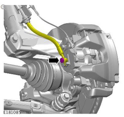 Front disc brake brake caliper (G1785105) removal and installation