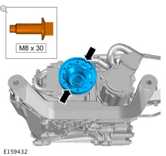 Rear drive axle_differential - vehicles with- active driveline drive pinion seal (G1781297) - Removal