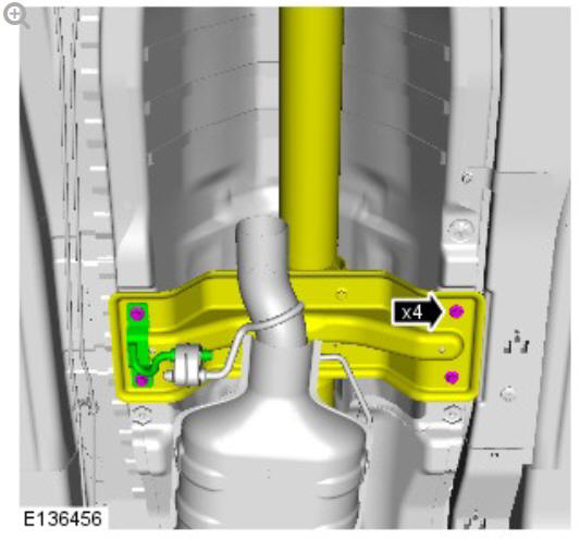Rear drive axle_differential - Vehicles without- Active driveline differential case - vehicles with- 9HP48 9-speed automatic transmission - AWD (G1775374) removal and installation