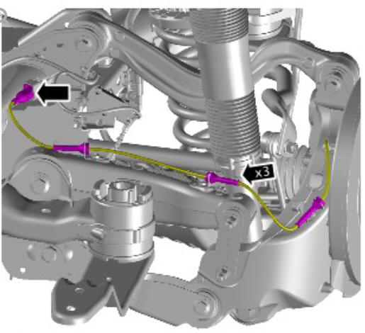 Rear drive halfshafts rear left halfshaft (G1791654) - Removal