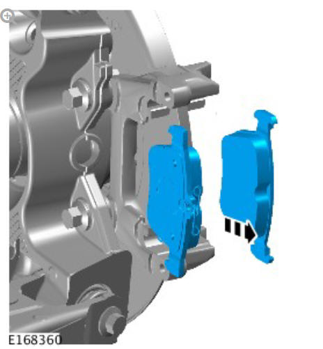 Rear disc brake brake caliper anchor plate (G1785111) removal and installation