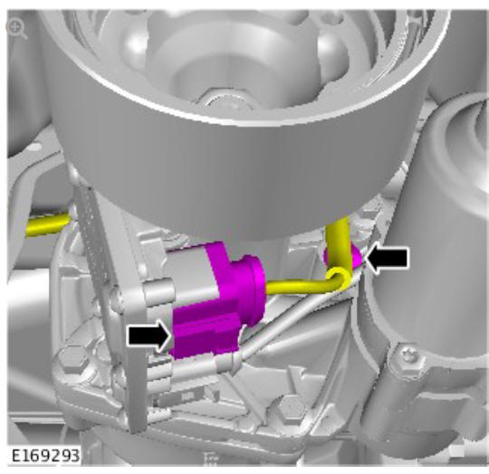Rear drive axle_differential - Vehicles without- Active driveline differential case - vehicles with- 9HP48 9-speed automatic transmission - AWD (G1775374) removal and installation