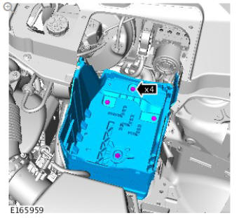Battery tray (G1774741) removal and installation
