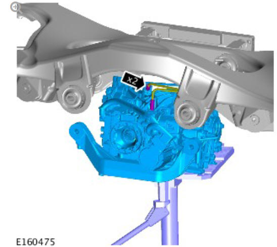 Rear drive axle_differential - vehicles with- active driveline differential case (G1781298) - Installation