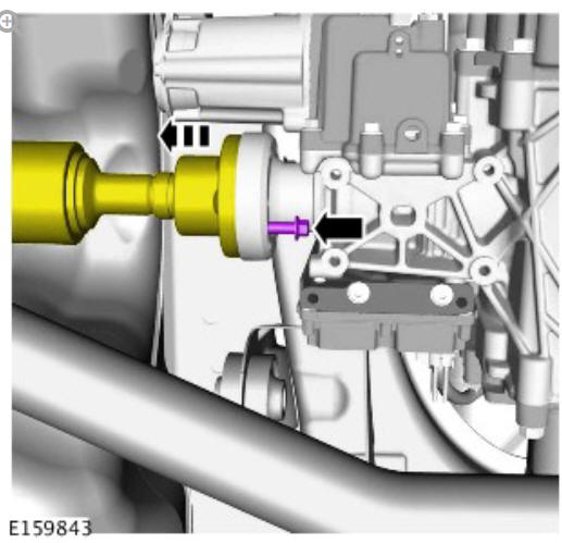 Rear drive axle_differential - vehicles with- active driveline drive pinion seal (G1781297) - Removal
