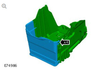 Battery tray (G1774741) removal and installation