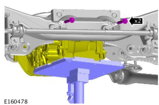 Rear drive axle_differential - vehicles with- active driveline differential case (G1781298) - Installation