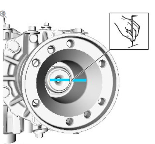 Rear drive axle_differential - vehicles with- active driveline drive pinion seal (G1781297) - Removal