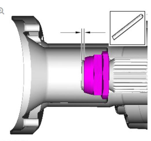 Rear drive axle_differential - vehicles with- active driveline drive pinion seal (G1781297) - Removal