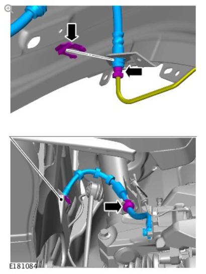 Front disc brake brake caliper (G1785105) removal and installation