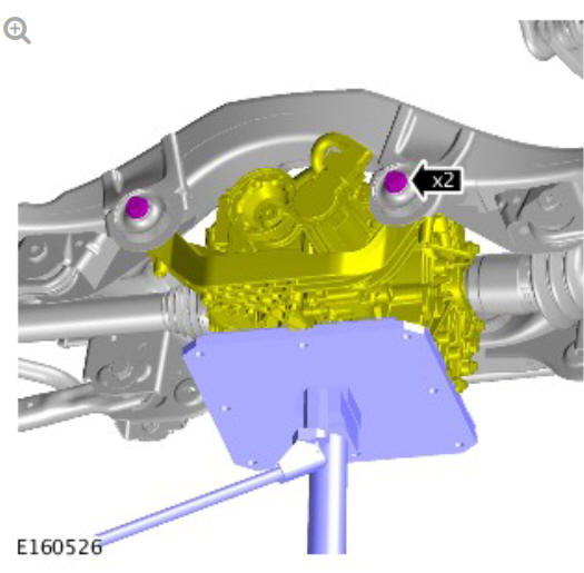 Rear drive axle_differential - vehicles with- active driveline differential case (G1781298) - Installation