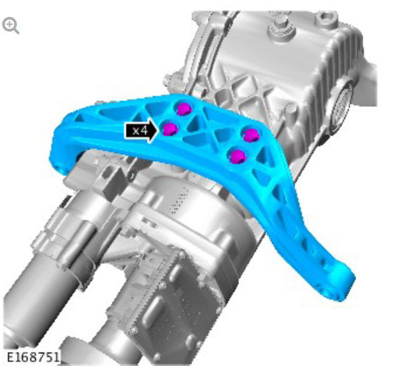 Rear drive axle_differential - Vehicles without- Active driveline differential case - vehicles with- 9HP48 9-speed automatic transmission - AWD (G1775374) removal and installation