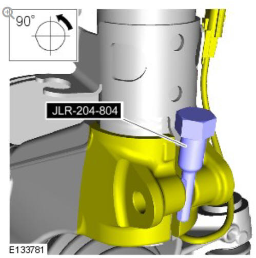 Front suspension shock absorber and spring assembly (G1779643) - Installation