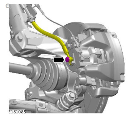 Front disc brake brake caliper (G1785105) removal and installation