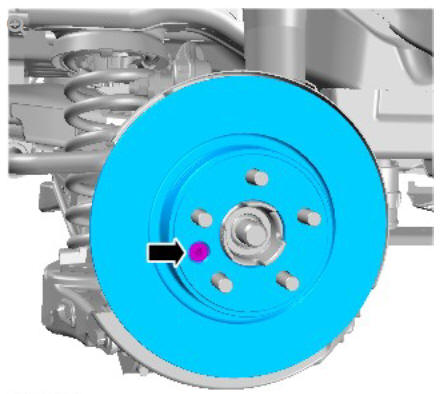 Rear disc brake brake disc (G1785109) removal and installation