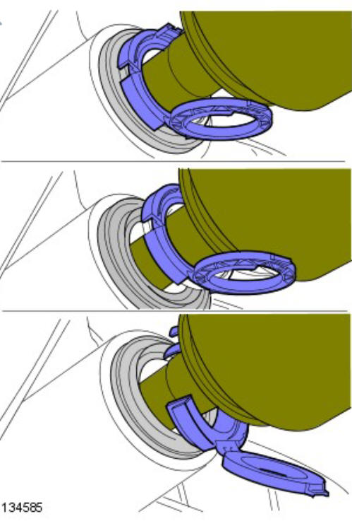 Rear drive halfshafts rear left halfshaft (G1791654) - Installation