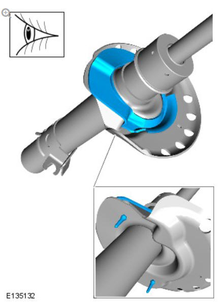 Front suspension front shock absorber (G1779642) - Removal