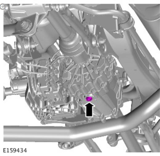 Rear drive axle_differential - vehicles with- active driveline differential draining and filling (G1671288) general procedures